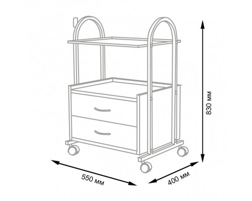 Косметологическая тележка МД-105