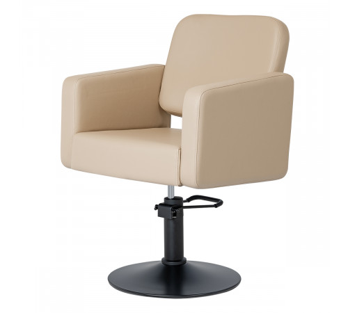 Парикмахерское кресло Одри, основание круг золото
