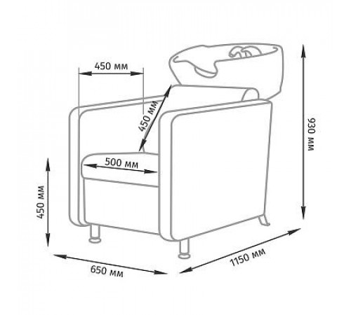 Парикмахерская мойка Кубо