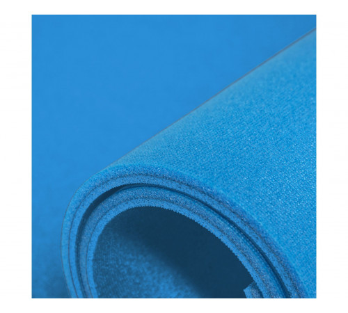 Коврик гимнастический рулонный однотонный 180*60*1 см СИНИЙ