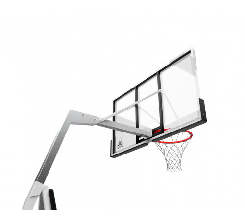 Баскетбольная мобильная стойка DFC STAND56SG 143x80CM поликарбонат (3кор)