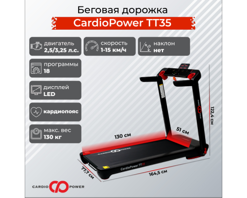 Беговая дорожка CardioPower TT35