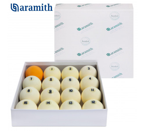 Шары Aramith Standard Pyramid Ø68 мм Желтый биток