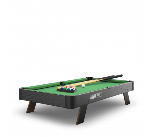 Игровой стол UNIX Line Мини Бильярд настольный (88х47 cм) Black