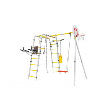 Детский спортивный комплекс для дачи ROMANA Fitness (Фитнес, желтый/серый)