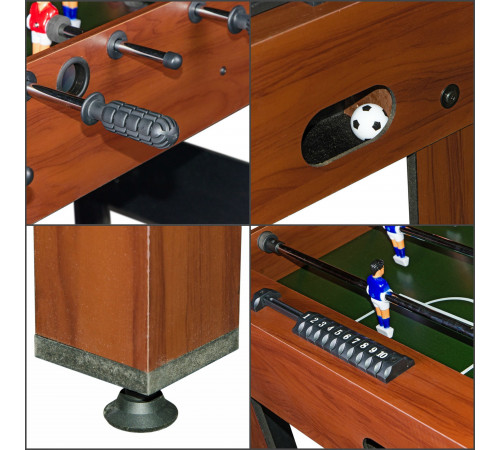 Настольный футбол (кикер) «Standart» (122x61x78.7 см, коричневый)