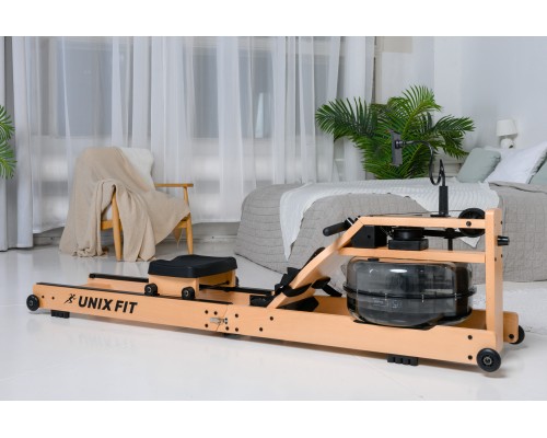 Гребной тренажер UNIX Fit Wood Rower Light