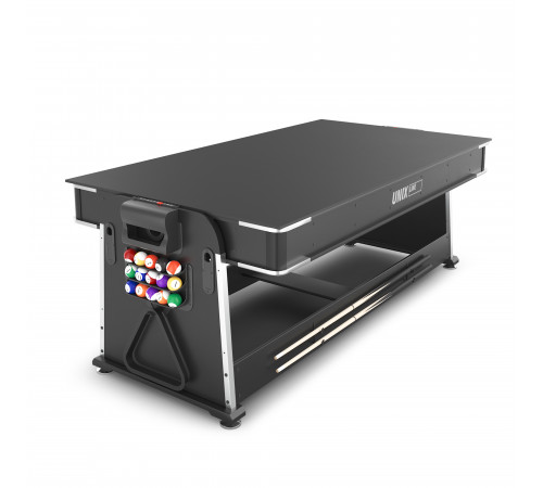 Игровой стол UNIX Line Трансформер 4 в 1 (204х112 cм) Black