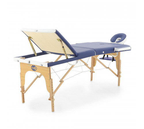 Массажный стол складной деревянный  JF-AY01 3-х секционный (светлая рама)