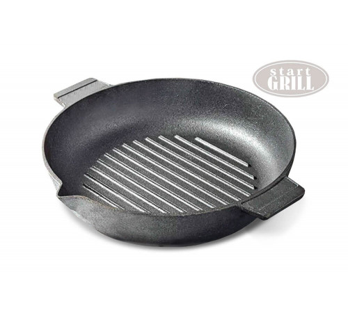 Сковорода чугунная гриль