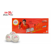 Мячи для н/т Double Fish 3* Volant (10 шт/упак.) р-р.40+