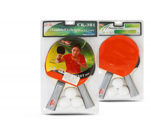 Набор для н/т Double Fish 2 ракетки и 3 мяча (301)