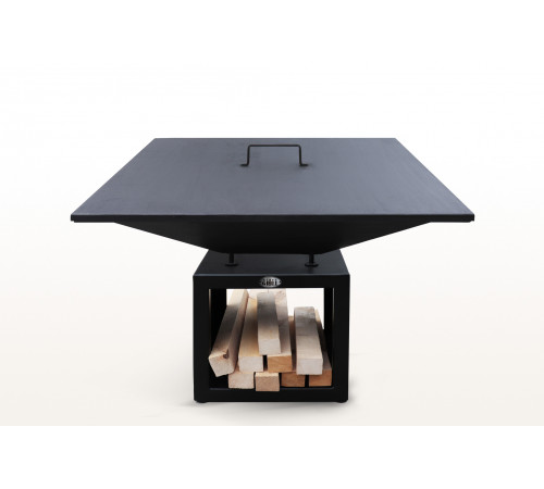 Очаг с вентиляционными отверстиями и решеткой для приготовления (№3)